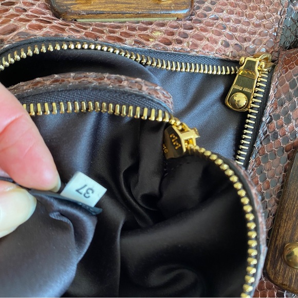 Miu miu brown Python tote - Picture 12 of 14
